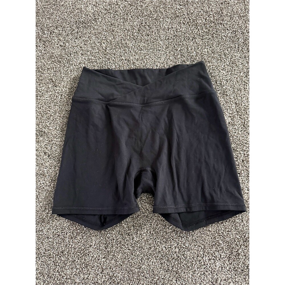 Kamo Fitness Biker Shorts Womens Size M Black High Waist Athletic